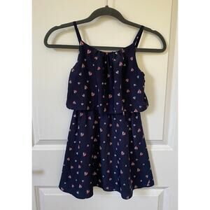 Nautica Little Girls Dress Navy with Sailboats Size 7